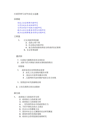 行政管理专业毕业论文选题孙德超.docx