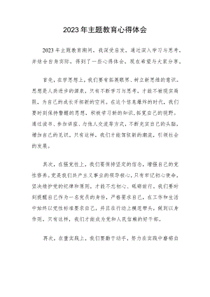 2023年主题教育心得体会.docx