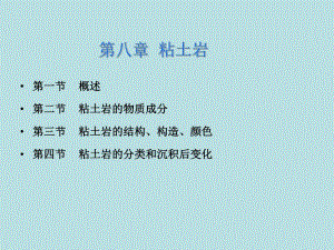 8第八章粘土岩.ppt