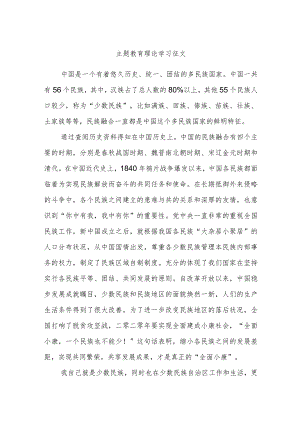 主题教育理论学习征文 .docx