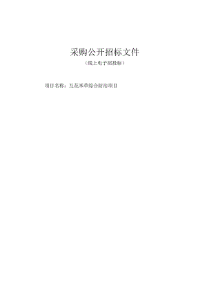 互花米草防治项目招标文件.docx