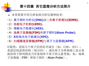 第15章其它显微分析方法.ppt