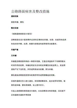 公路路面病害及整改措施.docx