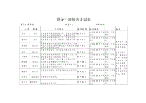 领导干部接访计划表.docx