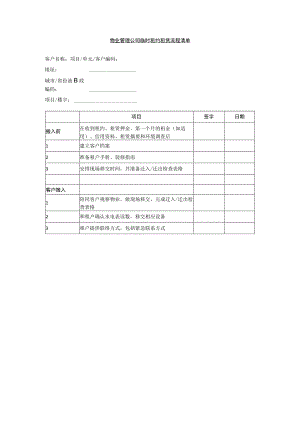 物业管理公司临时租约租赁流程清单.docx