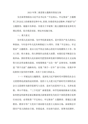2023年电力公司第二批《思想主题教育》策划方案 （汇编3份）.docx