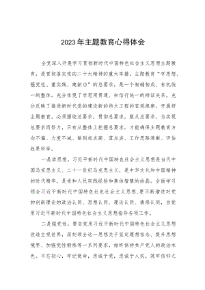 2023学习贯彻主题教育心得体会交流发言稿(十七篇).docx