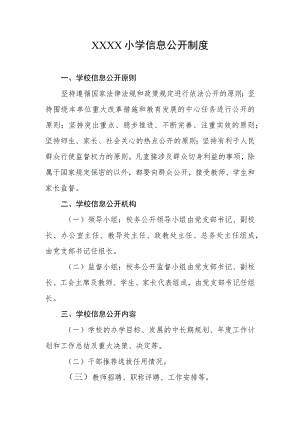 小学信息公开制度.docx