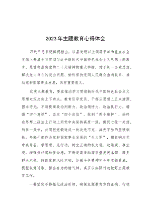 2023年关于学习主题教育心得体会(十七篇).docx