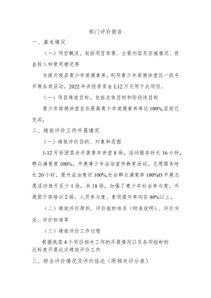 部门评价报告.docx