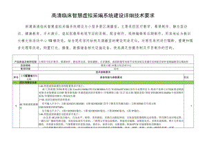 高清临床智慧虚拟采编系统建设详细技术要求.docx