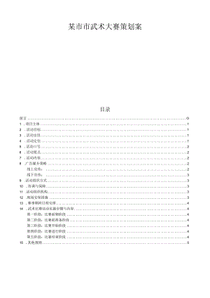 某市市武术大赛策划案.docx