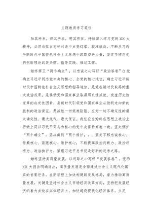 主题教育学习笔谈.docx