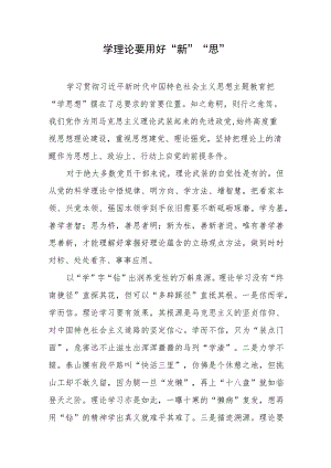 2023年 主题教育心得体会 研讨发言（5篇）.docx