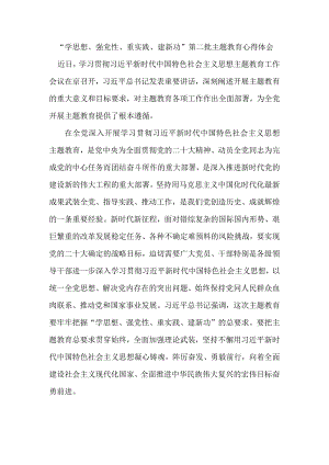 大学校长“学思想、强党性、重实践、建新功”第二批主题教育心得体会 汇编6份.docx