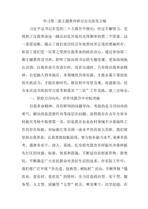 检察院开展第二批主题教育研讨会交流发言稿.docx