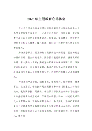 2023年国企干部职工主题教育心得体会十三篇.docx