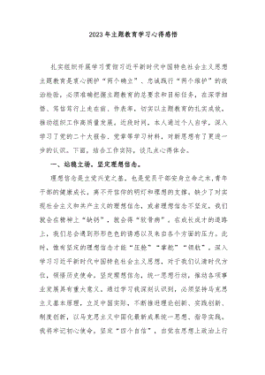 2023年主题教育学习心得感悟.docx