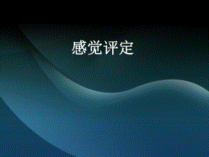 感觉评定.ppt