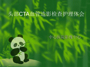 头部CTA血管造影检查护理体会名师编辑PPT课件.ppt