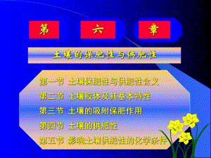 土壤的保肥性和供肥性.ppt