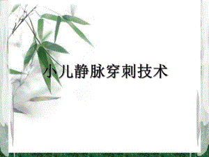 小儿静脉穿刺.ppt