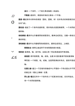 图纸中常见的符号及意义.docx