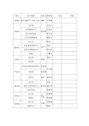 真如镇街道行政国有资产管理责任表.docx