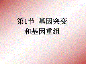 第1节基因突变和基因重组1.ppt