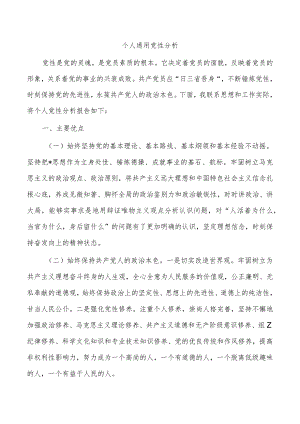 个人通用党性分析.docx