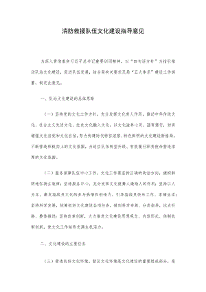 消防救援队伍文化建设指导意见.docx