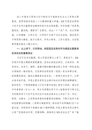 主题教育阶段性总结讲稿：主题教育阶段性总结.docx