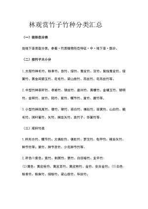 园林观赏竹子竹种分类汇总.docx