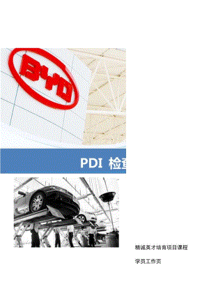 PDI 检查学员工作手册.docx