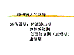第24章烧伤病人的麻醉名师编辑PPT课件.ppt