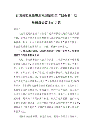 在巡视巡察整改“回头看”动员部署上的讲话.docx