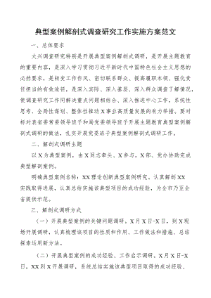 典型案例解剖式调查研究工作实施方案.docx