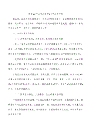 城管23年工作总结和24年工作计划.docx