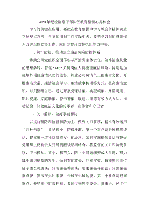 新版全省2023年纪检监察干部队伍教育整顿个人心得体会 （7份）.docx