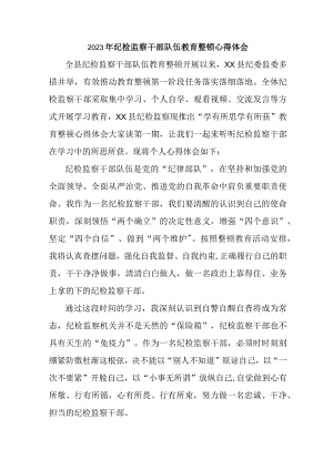 央企单位2023年纪检监察干部队伍教育整顿心得体会 （合计7份）.docx