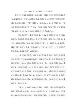 法院基层工作员学习宣传贯彻党的二十大精神心得体会 汇编6份.docx