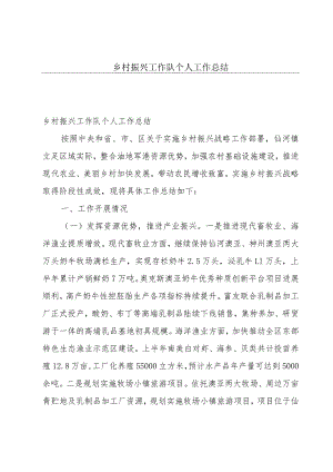 乡村振兴工作队个人工作总结.docx