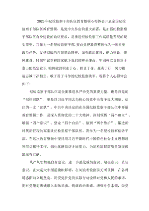 机关事业单位2023年纪检监察干部队伍教育整顿个人心得体会 （合计9份）.docx