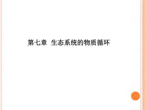 第七章物质循环.ppt