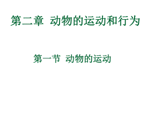 第一部分动物的运动教学课件名师编辑PPT课件.ppt