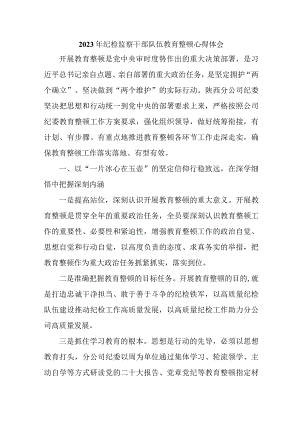 高等学院2023年纪检监察干部队伍教育整顿心得体会 （汇编9份）.docx