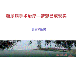 医院糖尿病的手术治疗.ppt