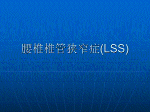 腰椎椎管狭窄症.ppt