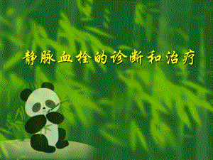 静脉血栓的诊断和治疗.ppt