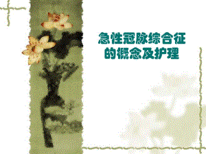 宁夏急性冠脉综合征的概念及护理.ppt
